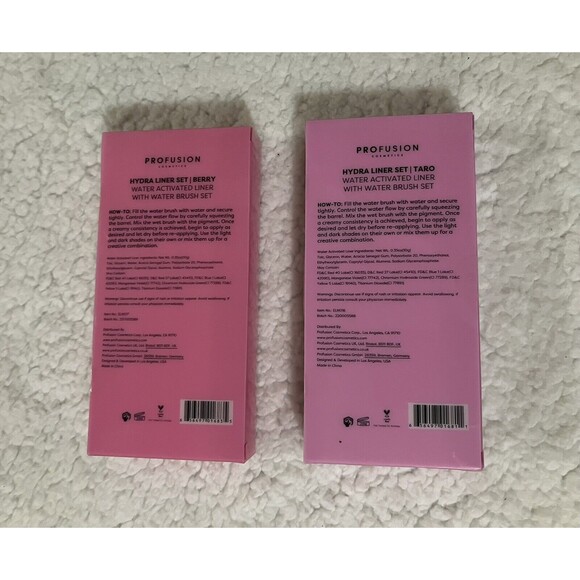 2 Profusion Cosmetics Hydra Liner Set -Berry & Taro Water Activated With Brush - Picture 2 of 6